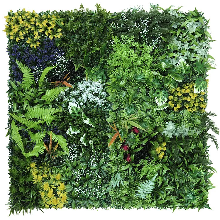 Customized Foliage Wall Plastic Artificial Green Wall Boxwood Hedge For Vertical Garden Decoration