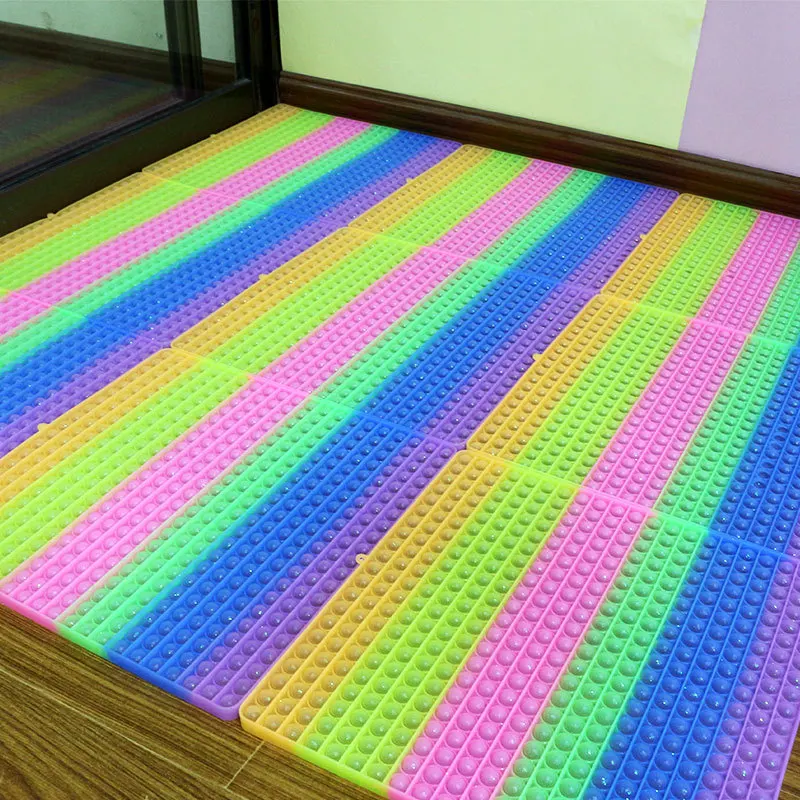 40cm Rainbow Jumbo Pop Bubble, 400 Bubbles Big Size Push Bubble Sensory Super Big Extra Large Giant Mega Pop Push Fidget Toy