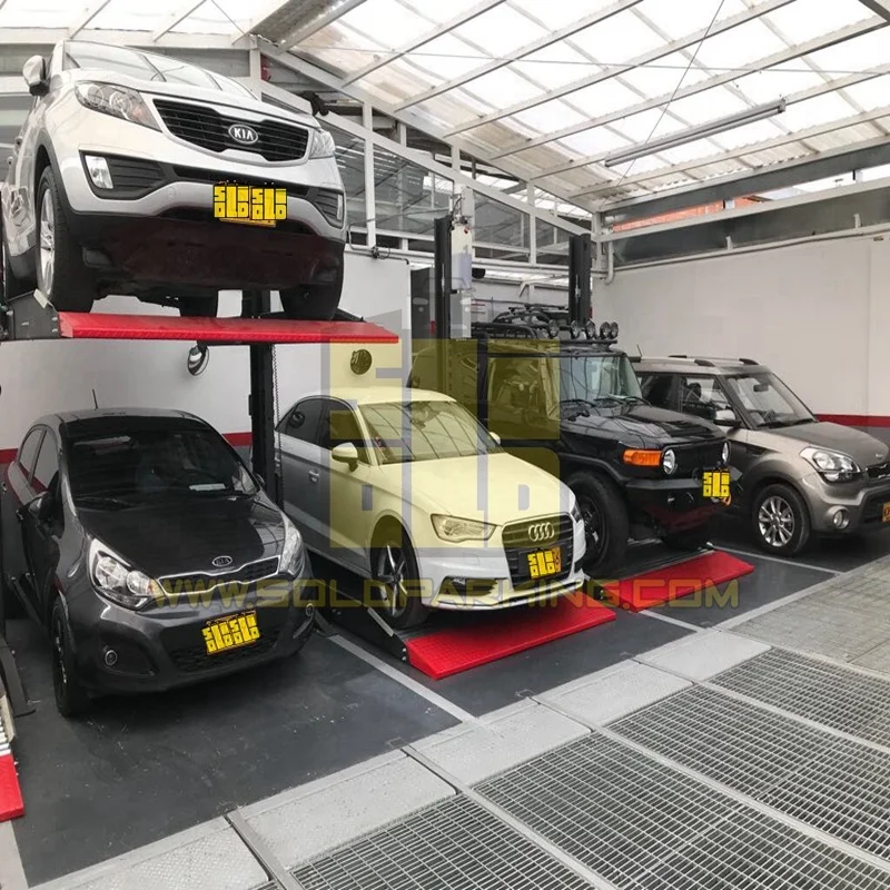 Durable Hydraulic Workshop Garage Hoist Vertical Parking Equipment Duplex Stacker with electromagnetic 2 Post Car Lift Parking