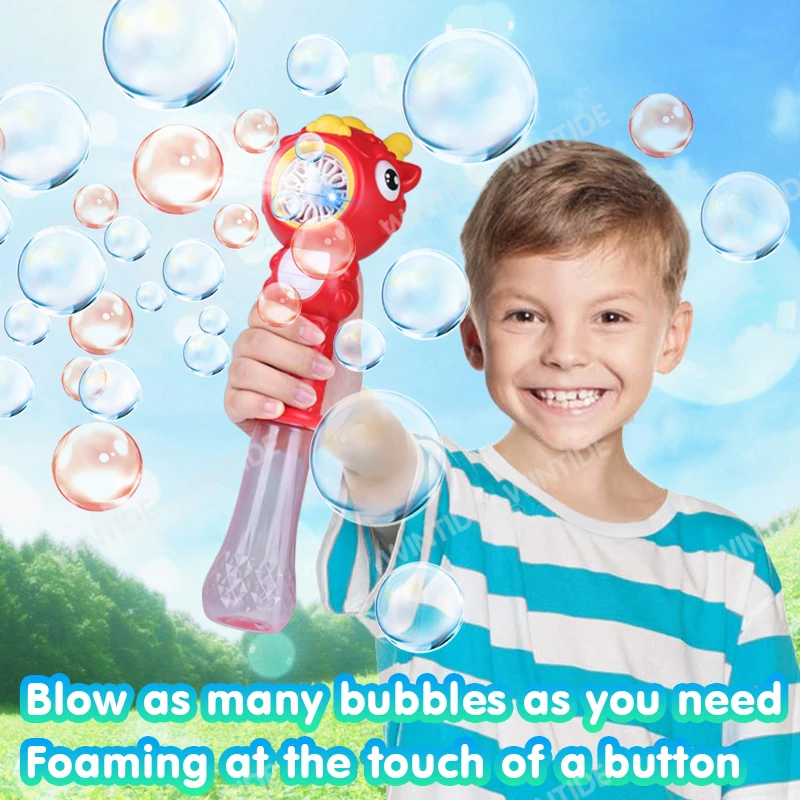 Wholesale Cute dragon bubble stick   Bubble Wand with Beautiful Wings for Boys and Girls Toys Best Gift Bubble Toy