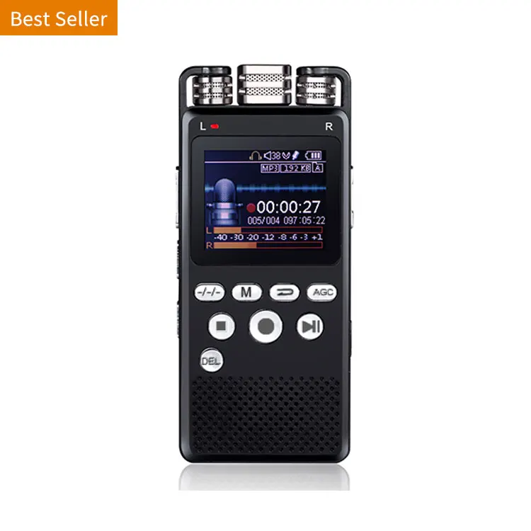 8GB1536KBPS Stereo Audio Recording Device Portable Digital Voice Recorder Recorders for Lectures