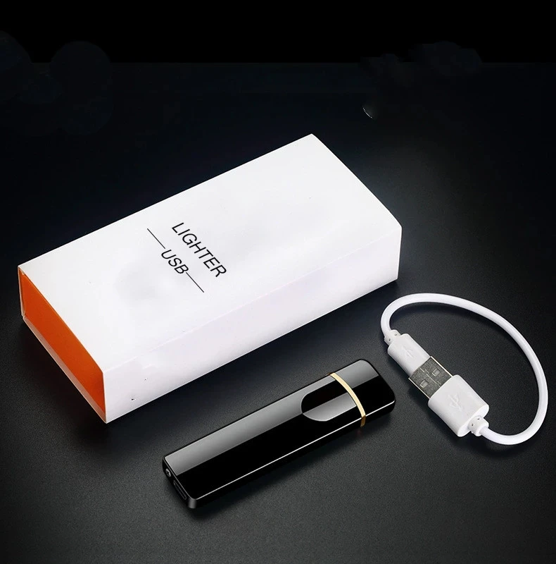 Usb перезаряжаемая зажигалка ветрозащитный сенсорный индукционный Электрический провод прикуриватель 812-1736
