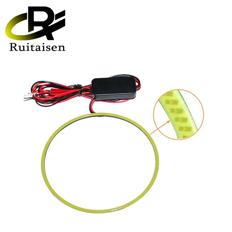 COB Angel Eye Auto Halo Rings 48MM 60MM 70MM 80MM 90MM 100MM 120MM Headlight Car Angel Eyes Motorcycle 9-30V White blue red