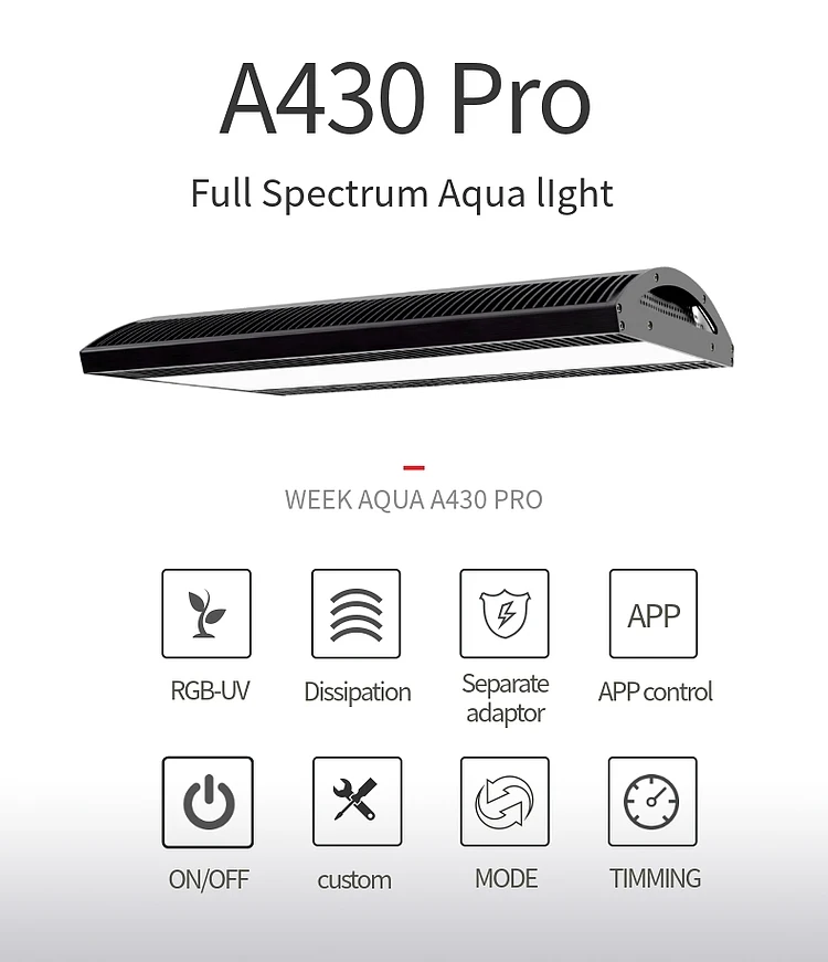 EXW price Trade Assurance 120w RGB aquatic planted growth led aquarium light for aquascape aquarium lamp with Dimming Timer