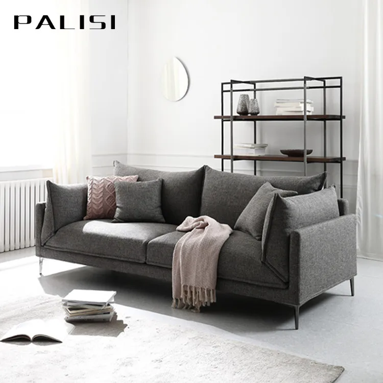 Stylish 1+2+3 Cushion Sofa Set Furniture Cozy Feather Backrest Minimalism Living Room 3 seat Nordic Sofa Couch