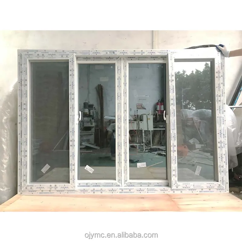 Cheap Price Kitchen Internal Tinted Double Glass Horizontal Sash Upvc Sliding Window With Screen