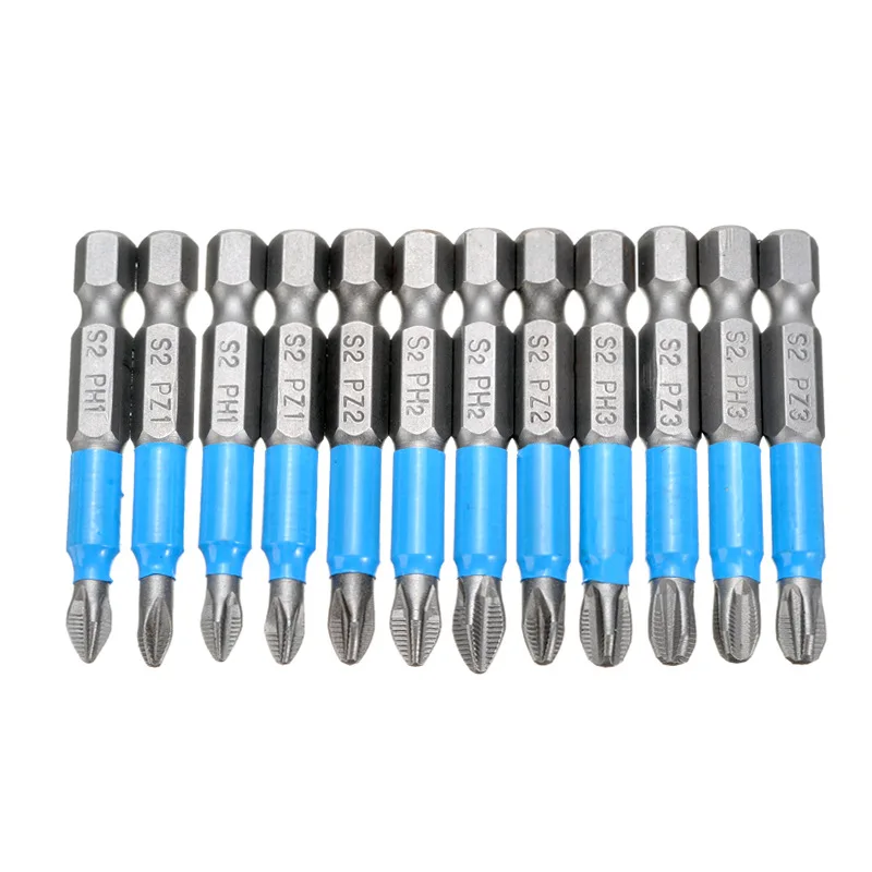 Magnetic Screwdriver Bits Set Anti-slip 1/4 Hex Shank Fit Hand Electric Drill Driver Tool Part Accessory