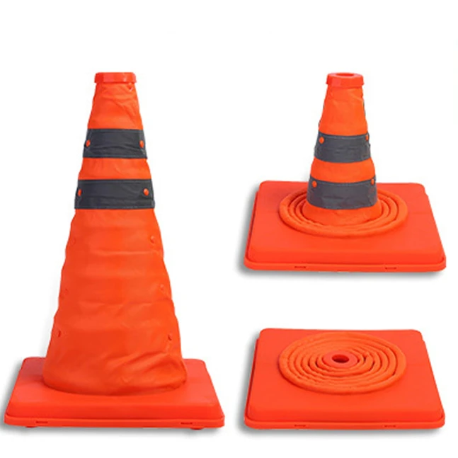  Amazon hot sale 27.5 inch 15.5 Multi Purpose Pop up Reflective Safety Cone Collapsible Traffic