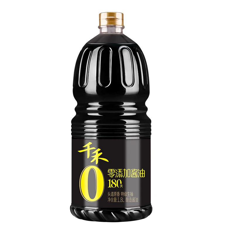 Hot Selling Qianhe Soy Sauce 1.8l Large Bottle Zero Add Chinese Condiments Essential For Cooking
