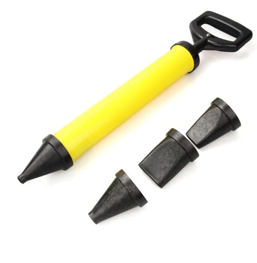 Инструмент для нанесения цементного раствора с 4 насадками, аппликатор для нанесения цементного пистолета из нержавеющей стали