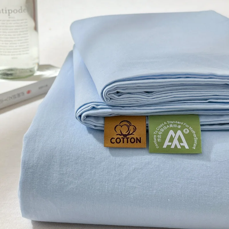 Extra Soft 100% Microfiber wholesale cotton bed sheets solid color with low price