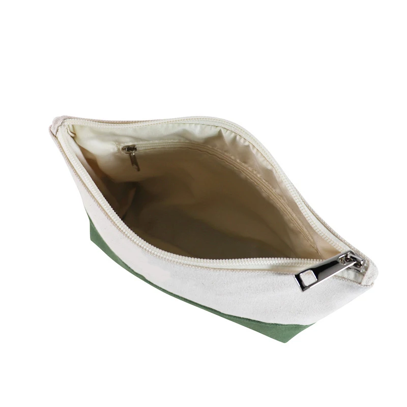 Small Canvas Fashion cosmetic Pouch  Customized Logo Printed Coin Purse