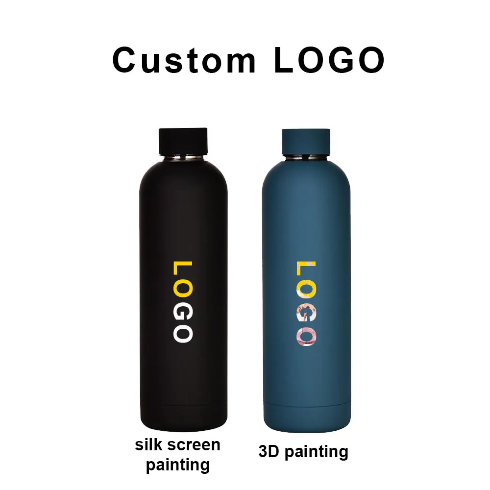 Botella Para De Agua Deportiva Acero Inoxidable Termo 500ml 17 oz Insulated Metal Stainless Steel Drink Gym Sports Water Bottle