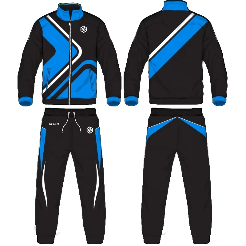 Custom Sublimation Printing Club Soccer Tracksuit School Uniform Football Training Tracksuits