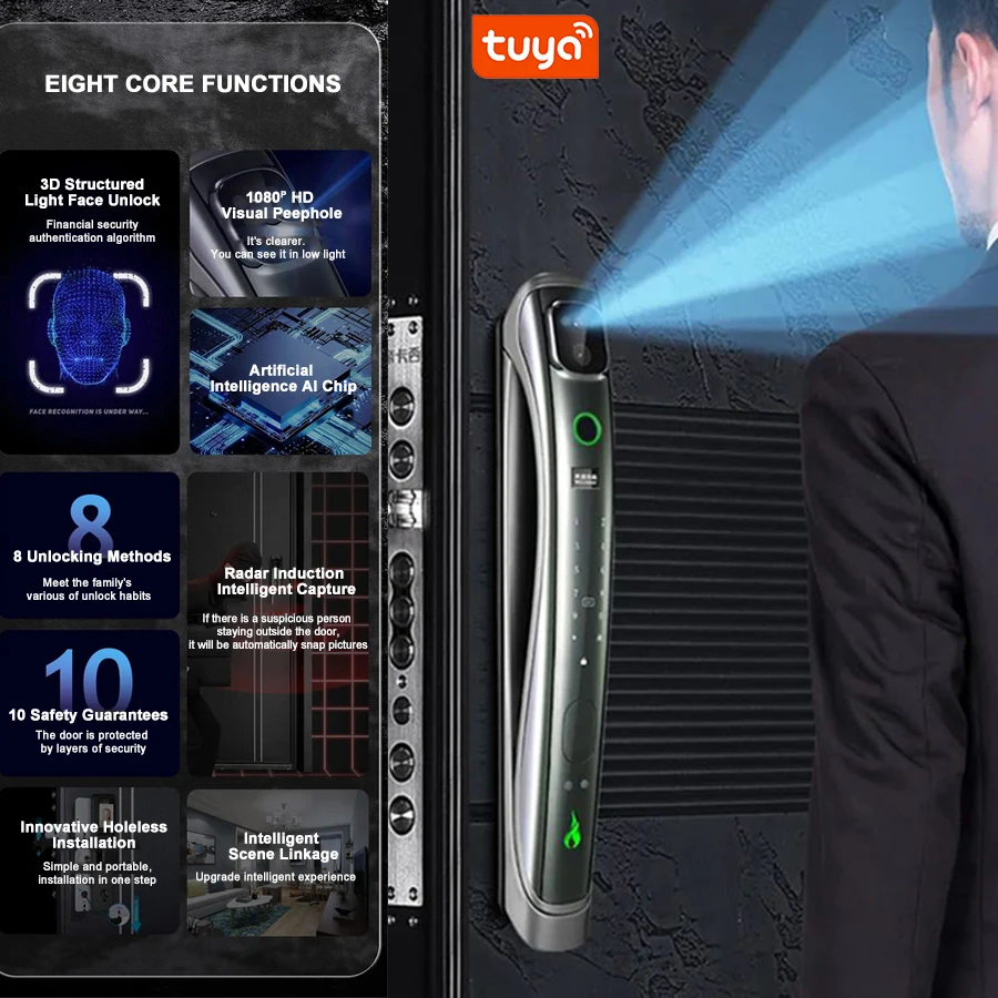 Remote Control Finger Touch Digital Fingerprint Scanner Electric Thumb Print Furniture Safe Door Smart Gate Locks