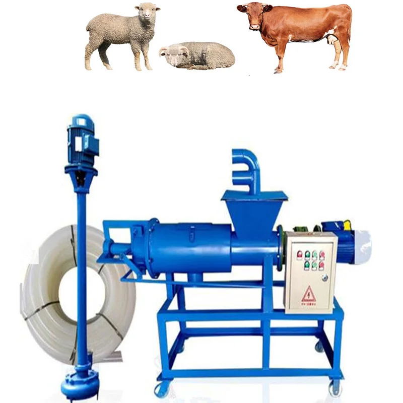 High Quality Pig Manure Solid Liquid Separator For Animal Dung Dewatering Screw Press Machine