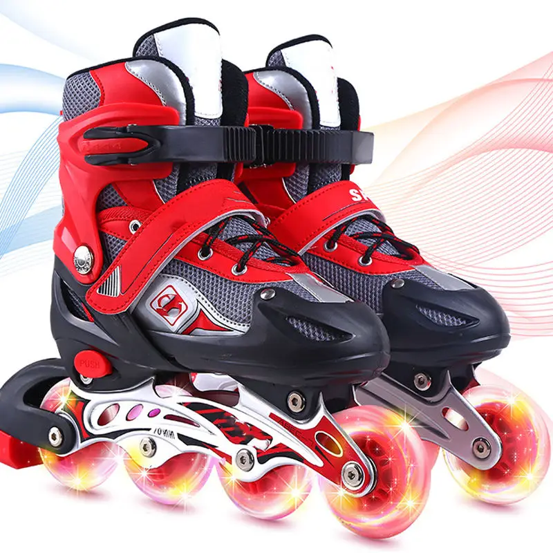 Hot Sell Roller Skate Durable Adjustable 4 Wheels Skating Skates Shoes For Kids Boys Girls