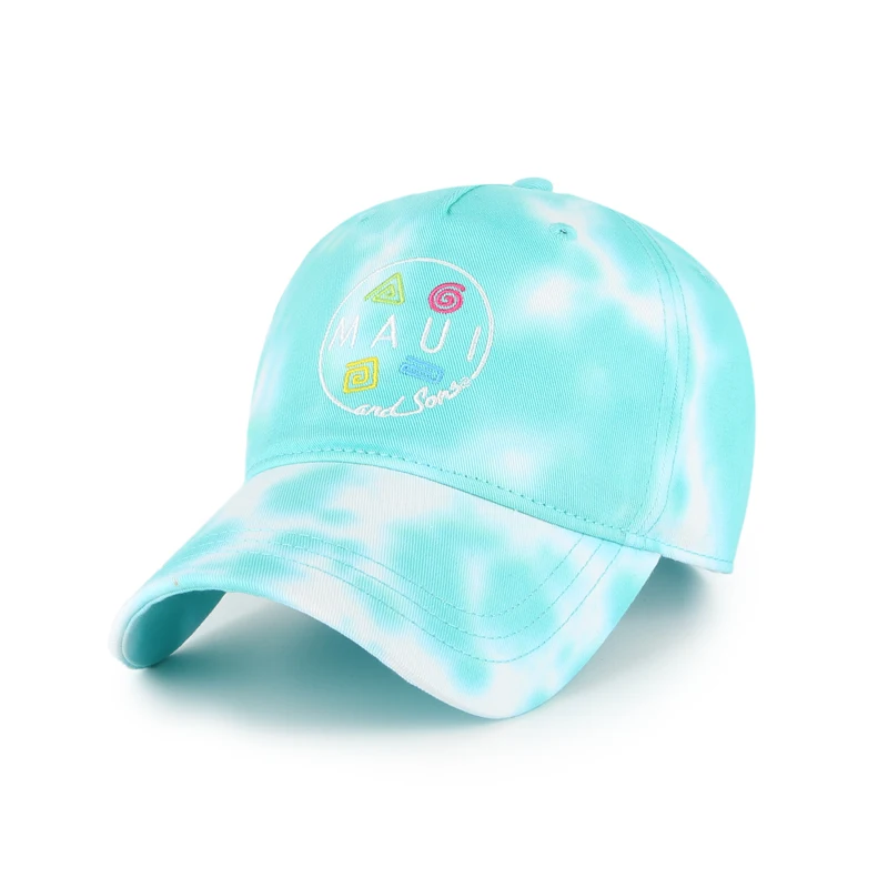Summer customized colored vintage  baseball cap tie dye washing hat