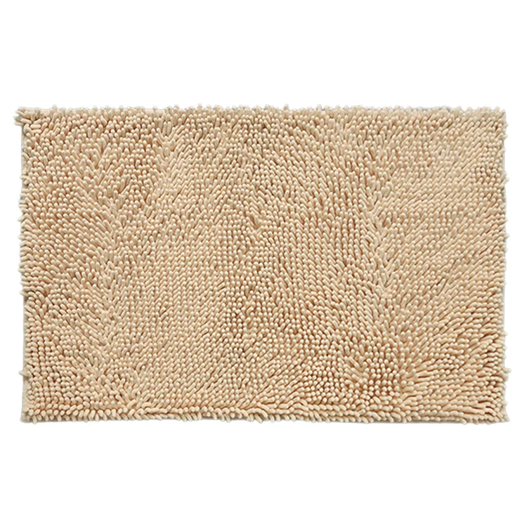 Non-slip Bathroom Shag Shower Mat Machine-washable Bath Rug Washable Chenille Carpet Rugs Dropshipping tapete De Banho