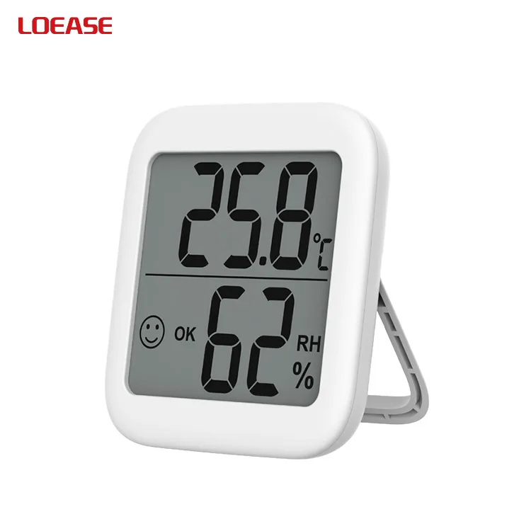 T17 Mini Indoor Temperature and Humidity measurement Monitor Big LCD Thermometer Hygrometer for Baby room and bedroom and office