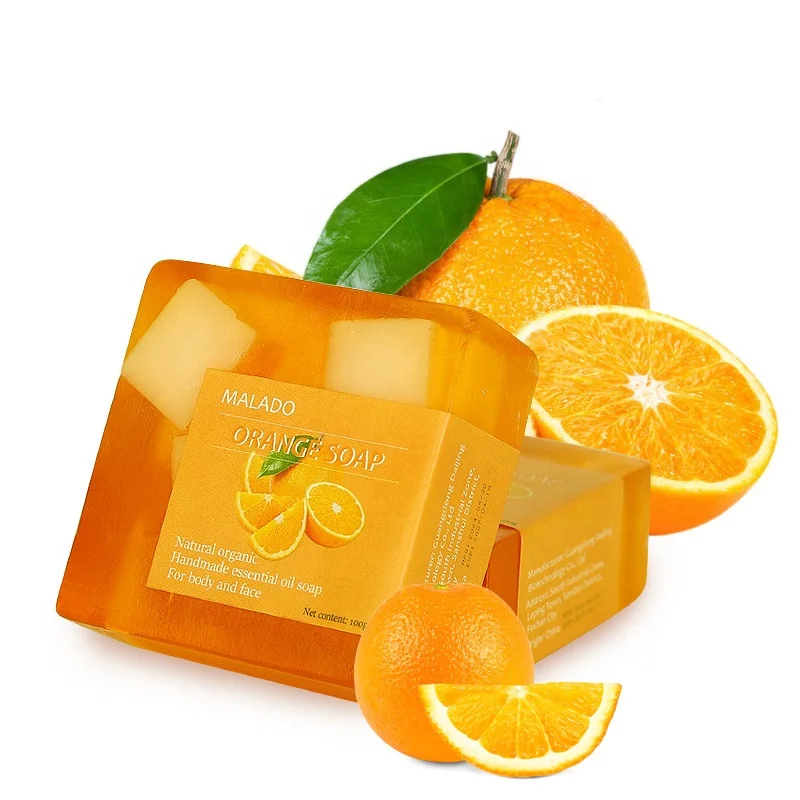 Sweet Orange Fruit Handmade Soap Lasting Fragrance Oil Control Non-tight Brightening 100g Face Soap