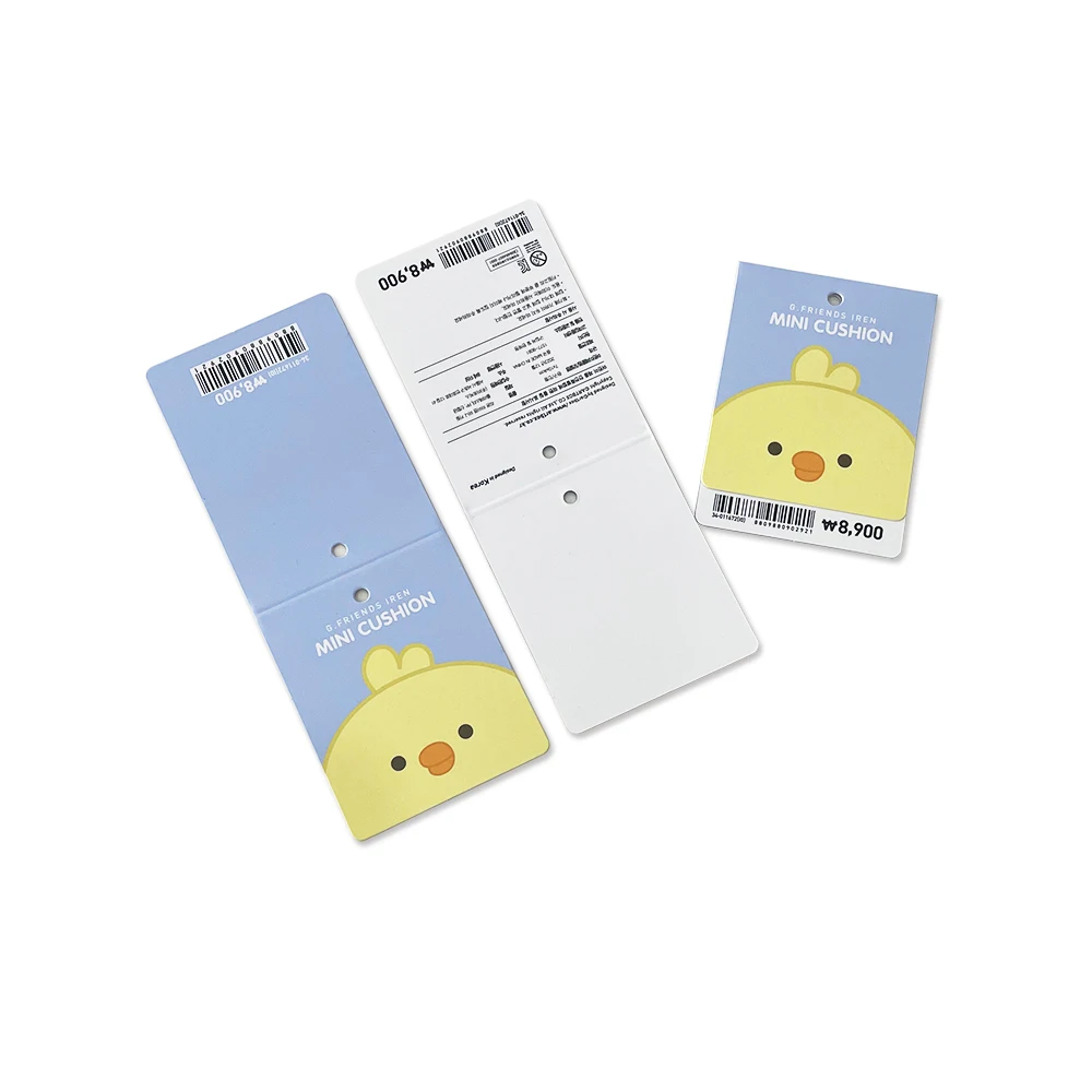 Customized Header Card Hangtag Custom Hang Tag Product Packaging Labels Tag Blister Paper Insert Card
