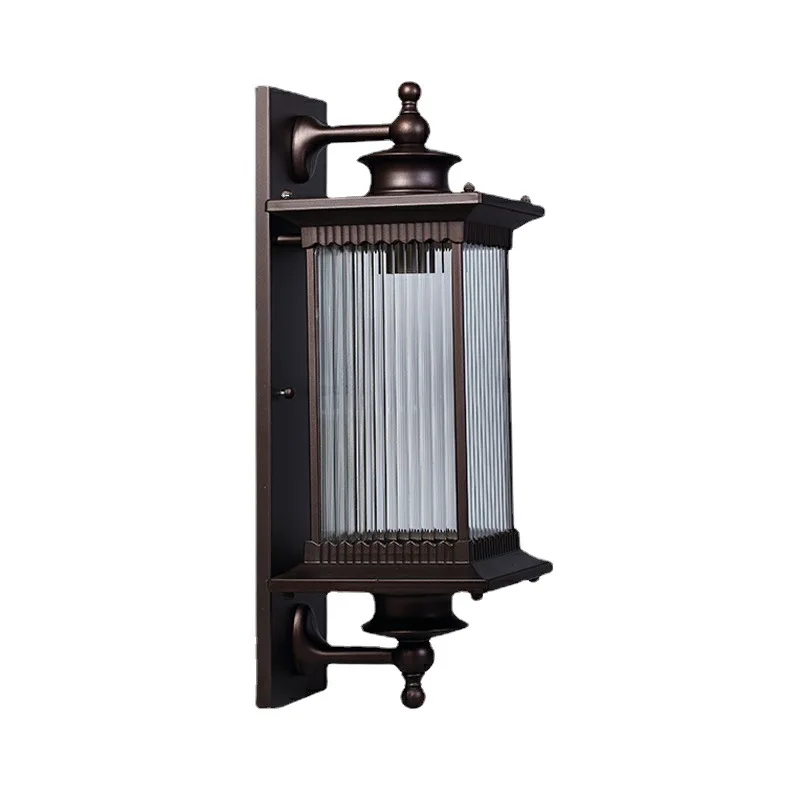 modern LED outdoor wall lamp solar energy balcony light garden fixture china external luminaire black vintage lantern wall lamp
