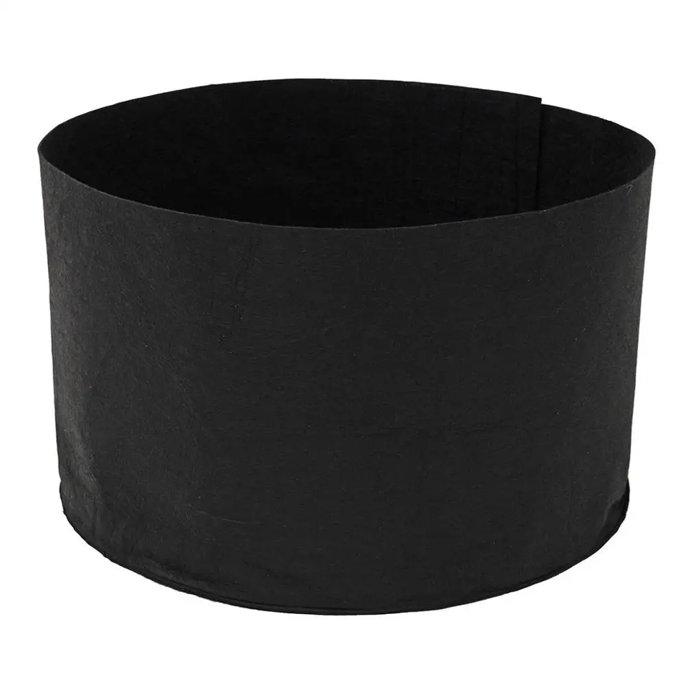 3 gallon terrace garden biodegradable mushroom/vegetable/flower/plant black aeration flat nylon non-woven fabric pots grow bags