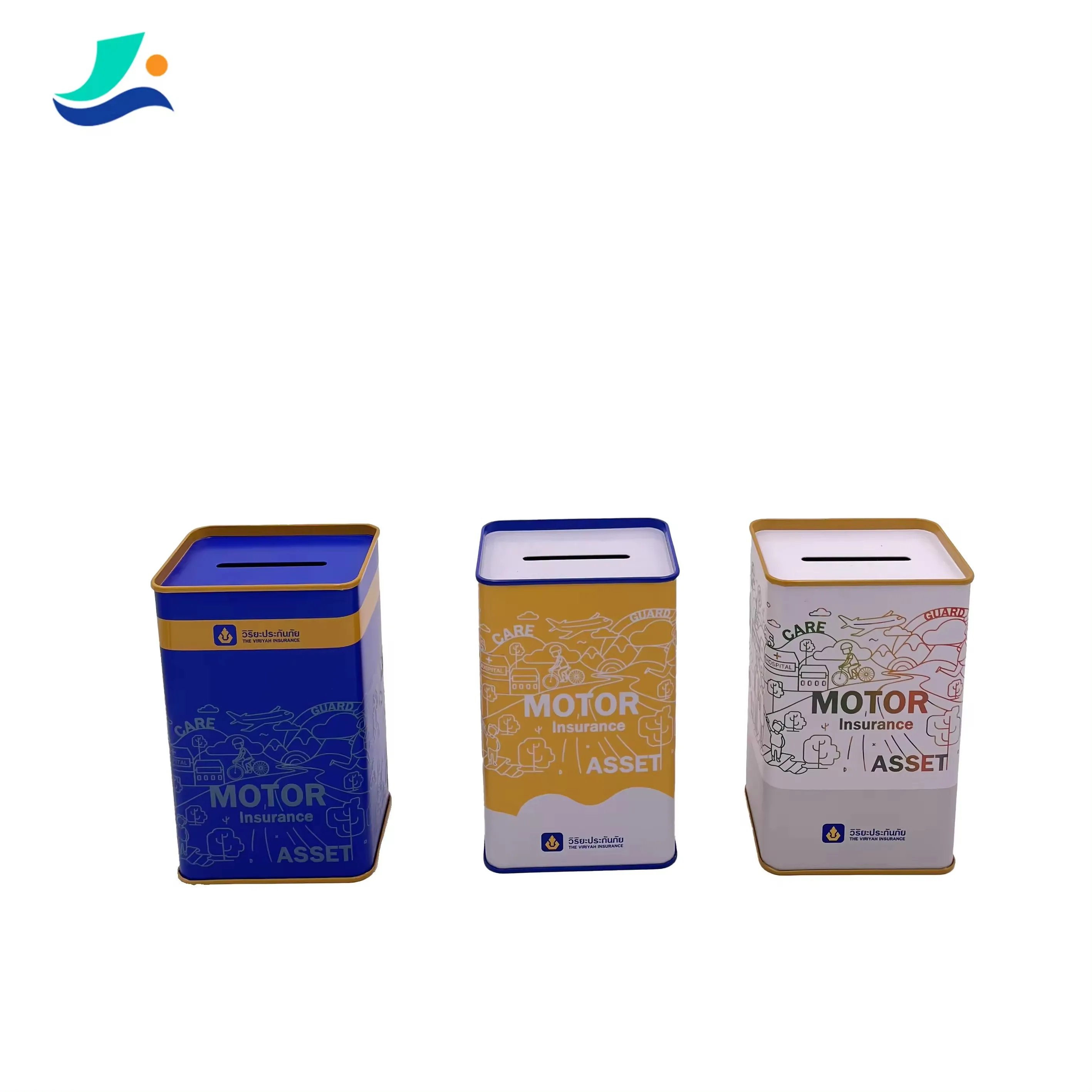 2024 Hot Sales Custom Design Tin Box Packing Rectangle Tin Can Metal Can Tin For Coin