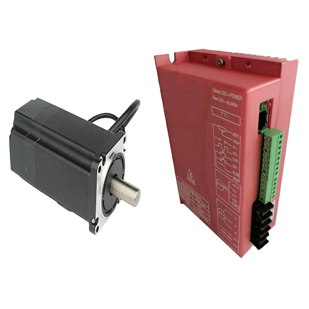 Высокоточный электрический бесщеточный двигатель постоянного тока 80*80 мм для лазерного или текстильного оборудования