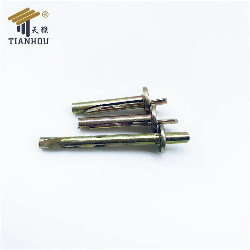 factory wholesale yellow zinc plated safety nail anchor ceiling anchor