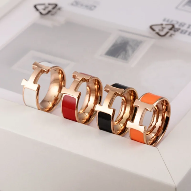 
Custom Made New Design Jewelry Stainless Steel Simple The Great Wall Stripe Rings 