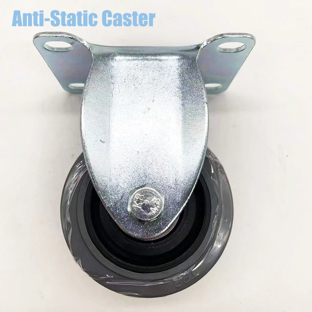 3/4/5/6/8 inch Gray tpr anti static Thermoplastic Rubber caster wheels