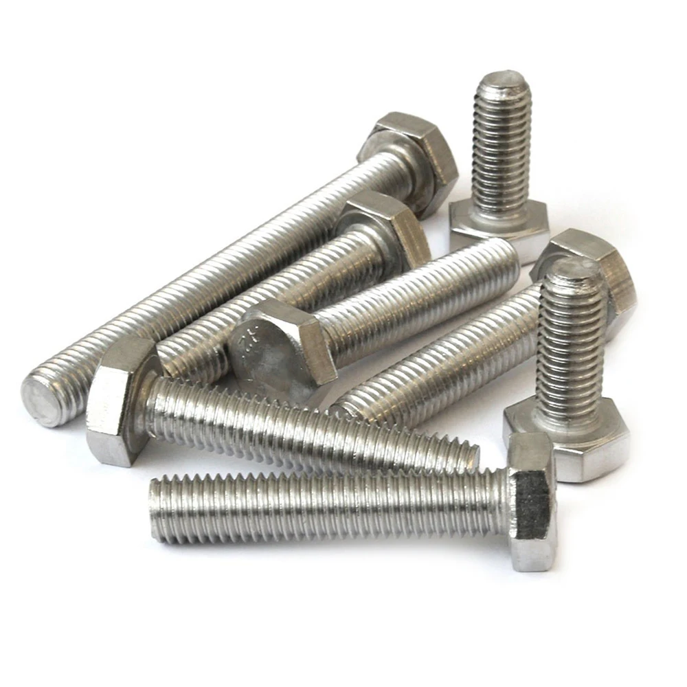 High Quality China Fasteners 304 316 Bolts And Nuts For Industry Metric Pernos Stainless Steel Tornillos Din933 Hex Head Screw