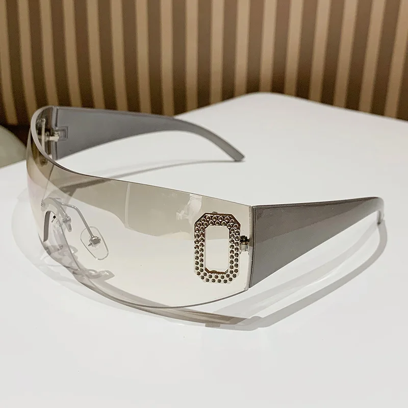 81043  2023 New Y2k Fashion Net Red Sunglasses Personalized Sunglasses Female Concave Shape