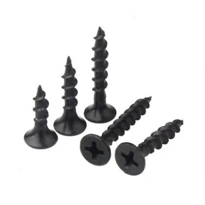 manufacturer price coarse thread 3.5*25mm black phosphated phillips bugle head drywall screw connect gypsum board