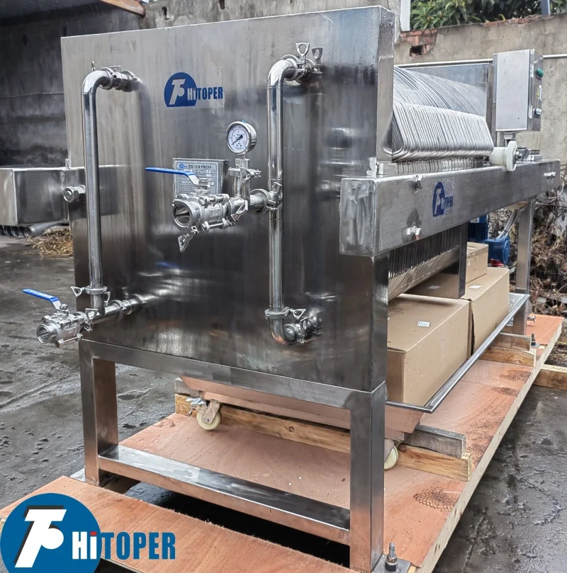 Beer filter press,horizontal stainless steel plate-frame fine filter equipment