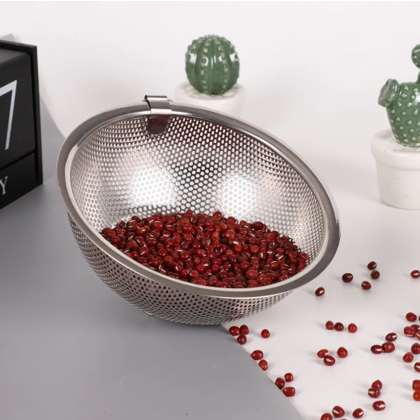 Cost-effective Stainless Steel Fine Mesh Luxury Stainless Strainer Colander Machine Spinning Colander For Kitchen Strainer