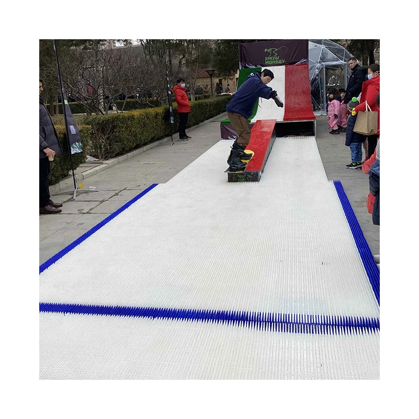 Hot Selling Dry Ski Slope Surfaces Artificial Dry Ski Plastic Snow Mat