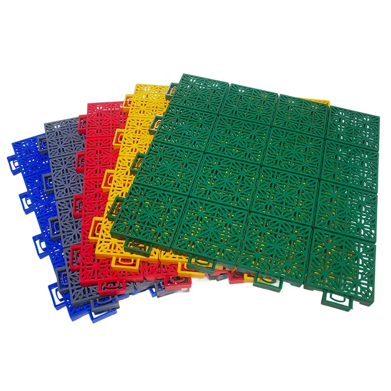 Interlocking Modular Polypropylene Plastic Floor Tiles for Basketball Sports Flooring-Readying for Interconnected Play