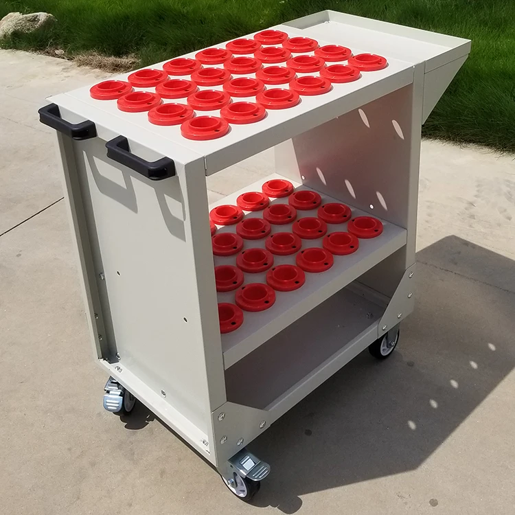 BT HSK CNC Tool Holder Storage Trolley Cart