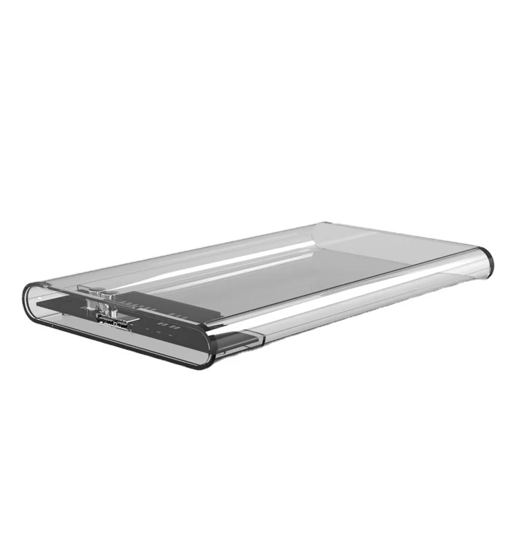 Transparent Plastic Sata To Usb 3.0 2.5inch Hdd/ssd Adapter Case External Hard Drive Enclosure