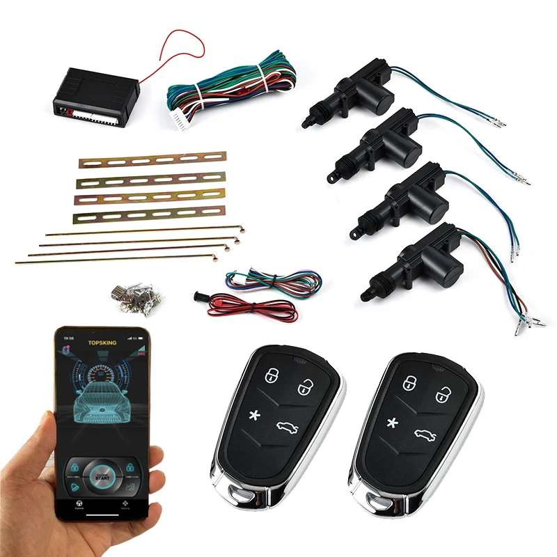 Remote control central lock with mobile app control and induction automatic lock unlock