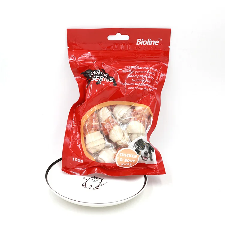 Low Fat Pet Food Dog Snacks Puppy Chews Knotted Bone