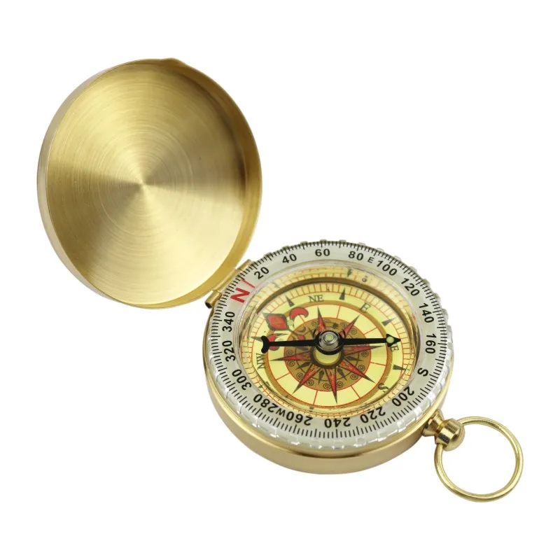 Оптовая продажа дешевая Складная раскладушка флуоресцентная 6107 компаса для обучения на открытом воздухе и походов