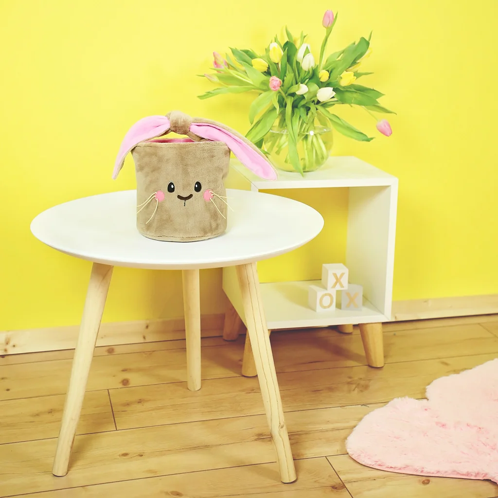 Wholesale Personalized Easter Gift Bag Custom Kid Eggs Long Plush Bunny Ear Easter Baskets