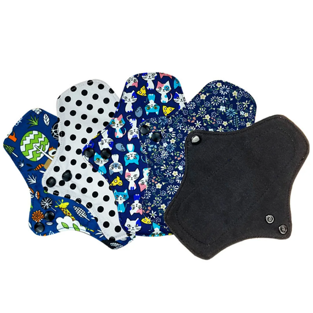 Reusable Eco Friendly Bamboo Cloth Menstrual Pads Sanitary Pads For Women And Girl Pads