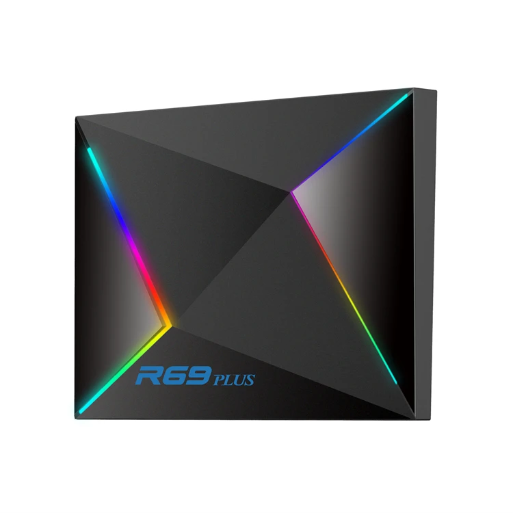 ТВ-приставка R69 Plus 4 ГБ 64 Android 14 Smart TVBox H728 Восьмиядерный 2 г/5 ГГц Wi-Fi HDR 4K H.265 32 медиаплеер приставка