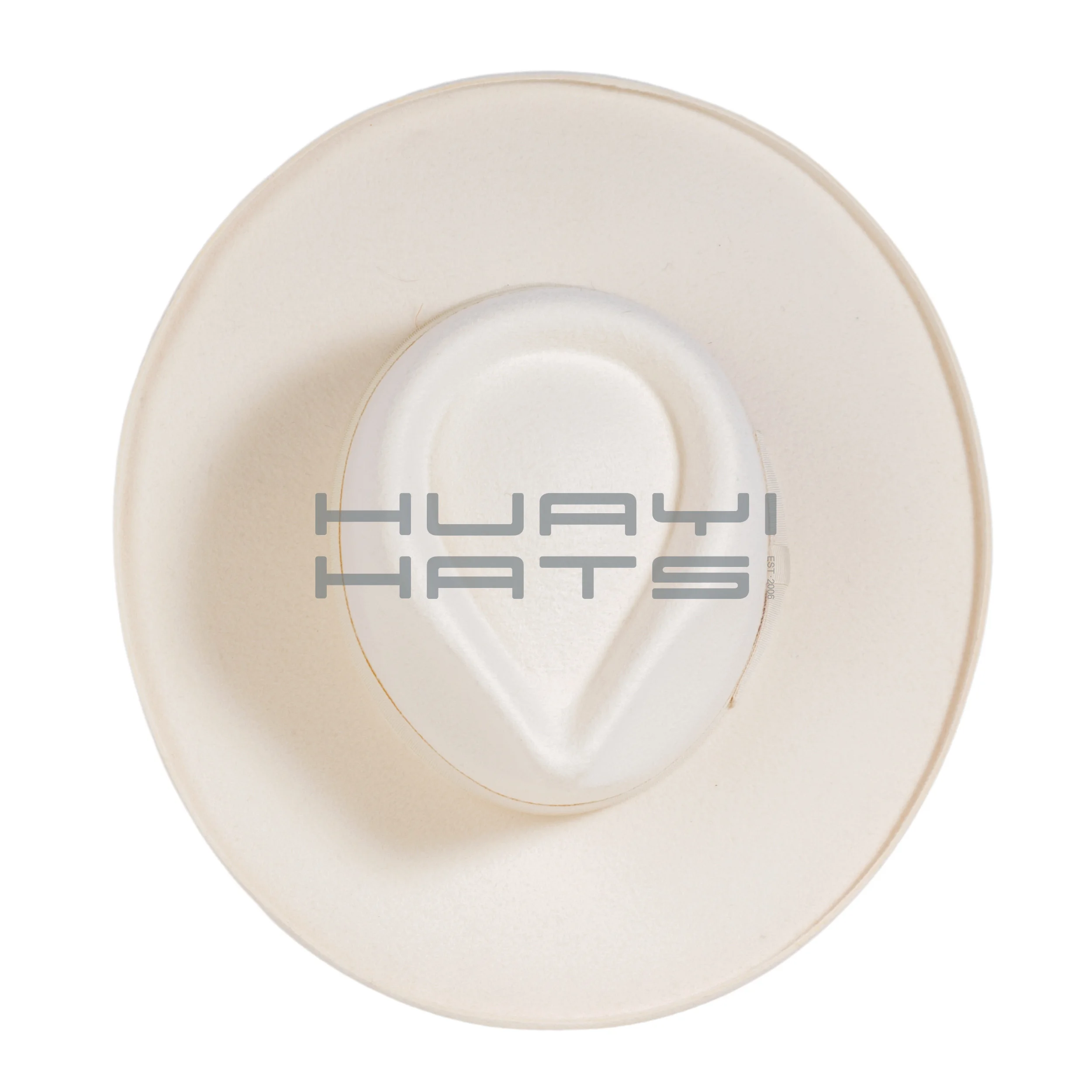 High Quality White Luxurious Ladies Wide Brim Wool Felt Fedora Hat For Adults