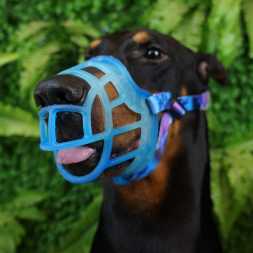 Высококачественная дышащая Мягкая сетчатая Защитная намордка для собак для прогулок